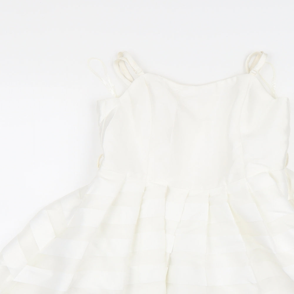 Storm monsoon Girls White   A-Line  Size 12 Years