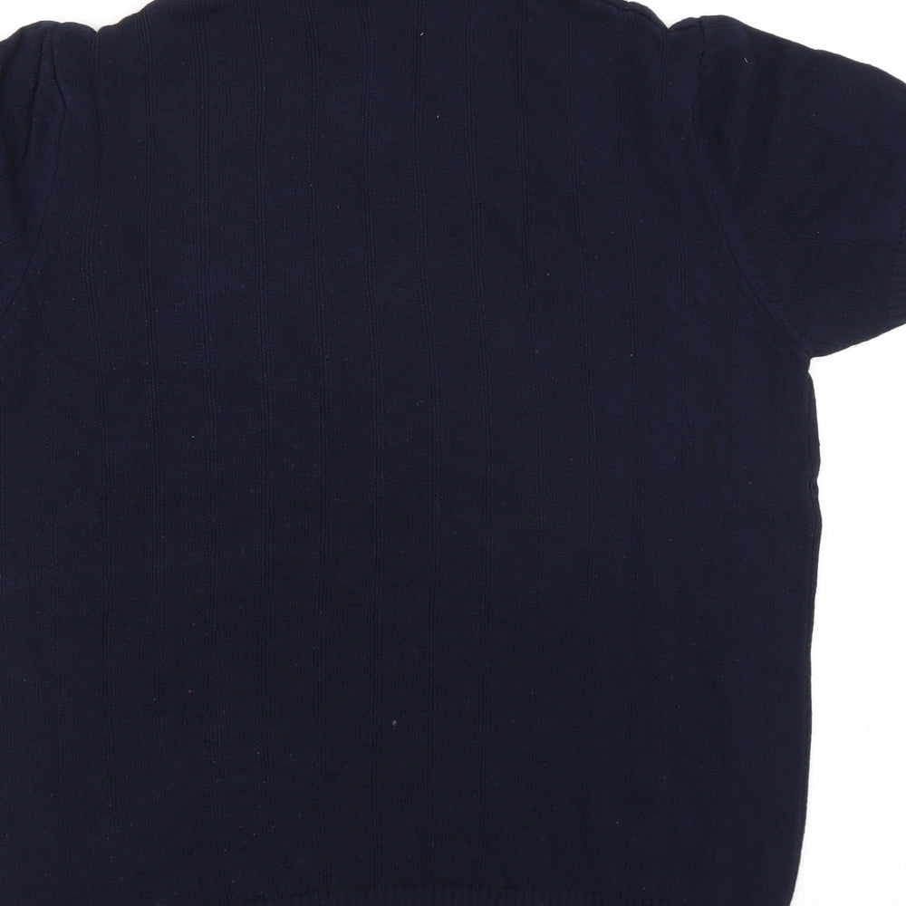 Zara Mens Blue    Polo Size M