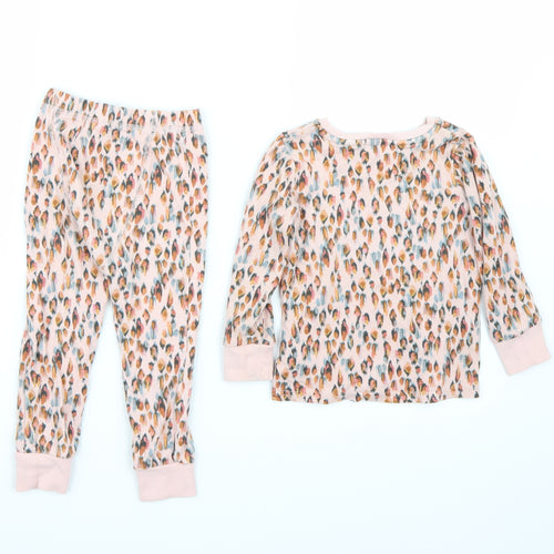NEXT Girls Pink Animal Print   Pyjama Set Size 12-18 Months