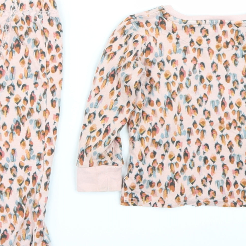 NEXT Girls Pink Animal Print   Pyjama Set Size 12-18 Months