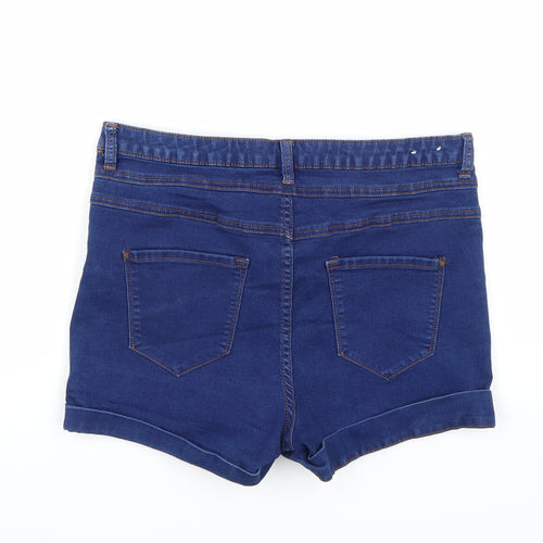 Newlook Womens Blue   Hot Pants Shorts Size 16