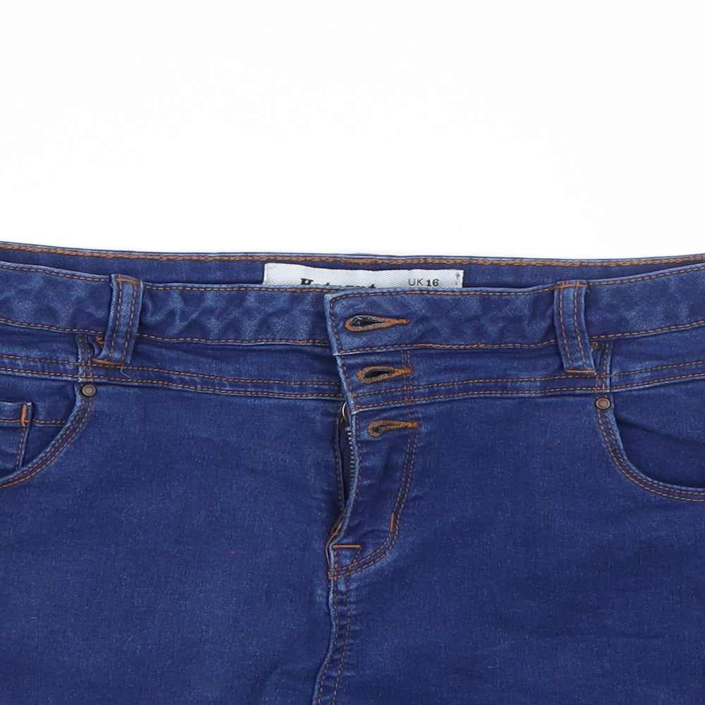 Newlook Womens Blue   Hot Pants Shorts Size 16