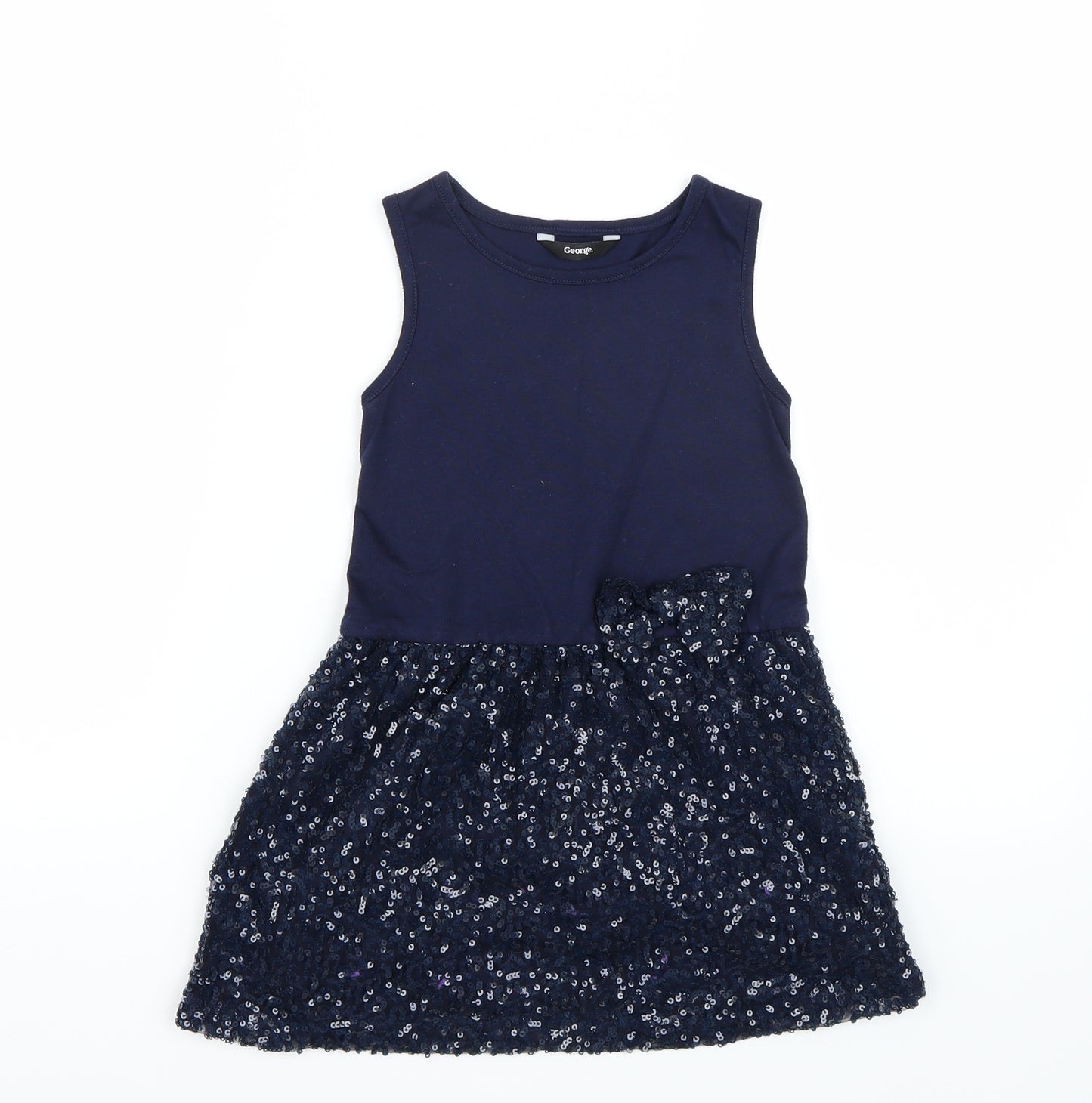 George Girls Blue   A-Line  Size 4-5 Years
