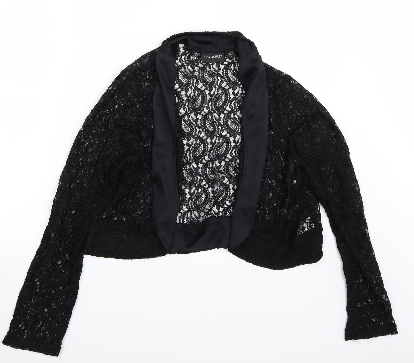 Nina Leonard Womens Black   Cardigan Jumper Size L