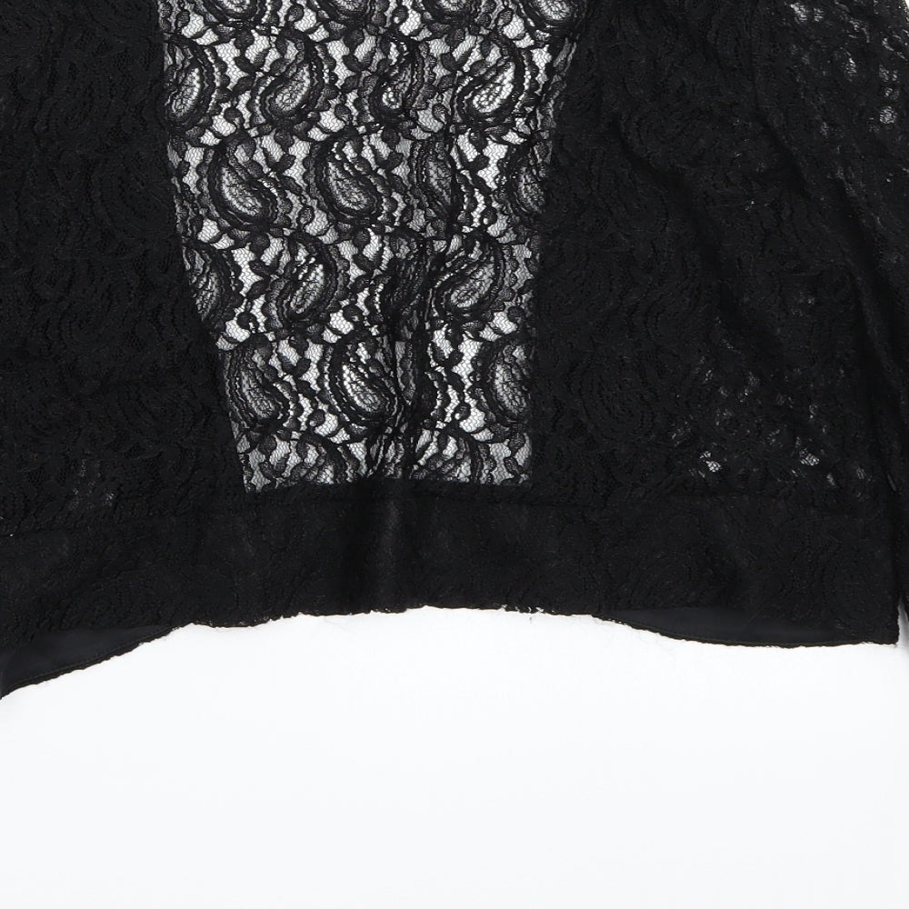 Nina Leonard Womens Black   Cardigan Jumper Size L