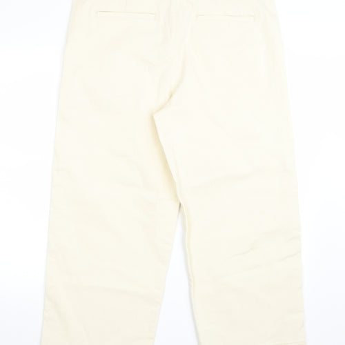 Marks and Spencer Womens White   Cropped Jeans Size 16 L26 in