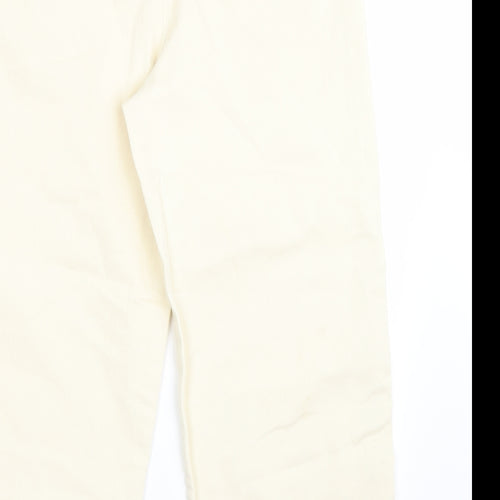 Marks and Spencer Womens White   Cropped Jeans Size 16 L26 in