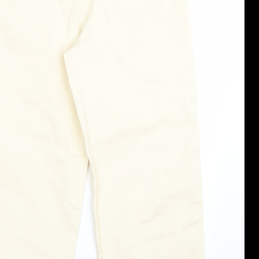 Marks and Spencer Womens White   Cropped Jeans Size 16 L26 in