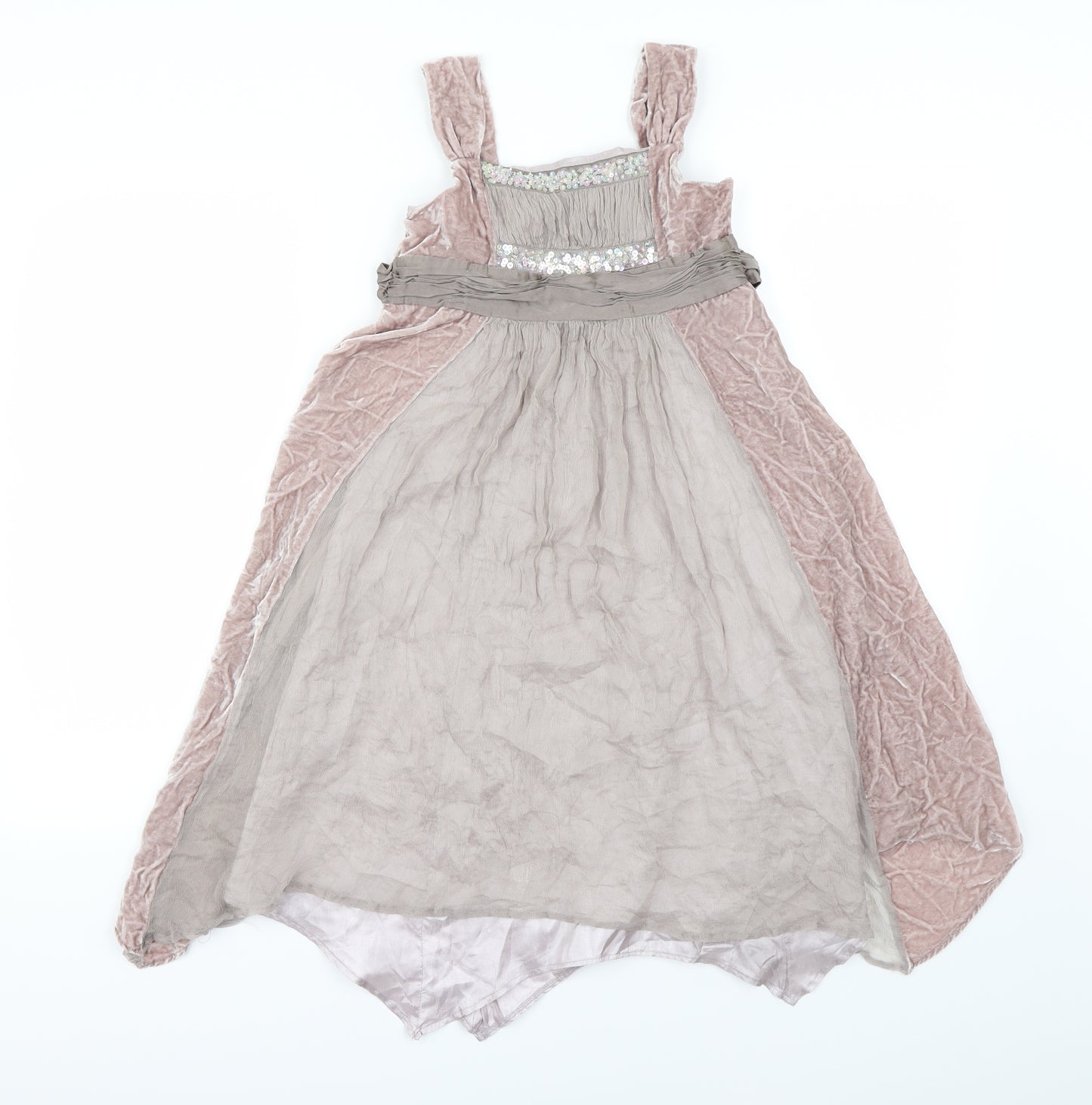 Monsoon Girls Purple   Fit & Flare  Size 9-10 Years