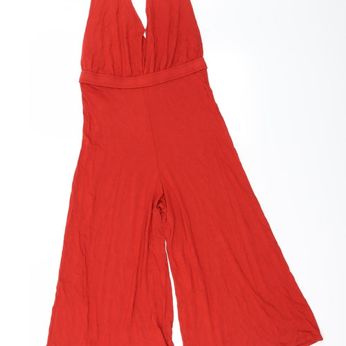 Miss Selfridge Womens Orange   Jumpsuit One-Piece Size 8
