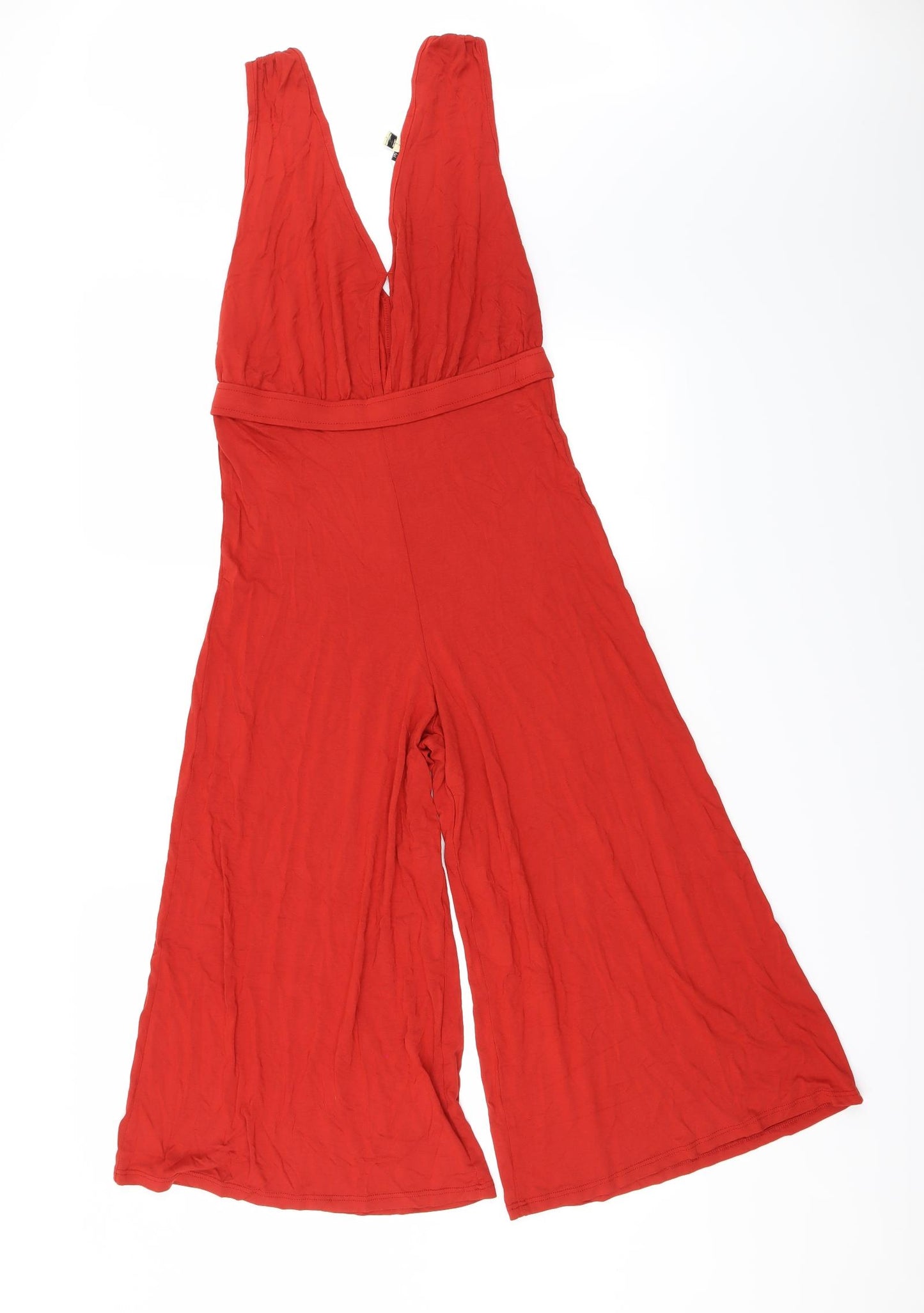 Miss Selfridge Womens Orange   Jumpsuit One-Piece Size 8