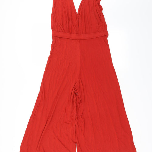 Miss Selfridge Womens Orange   Jumpsuit One-Piece Size 8
