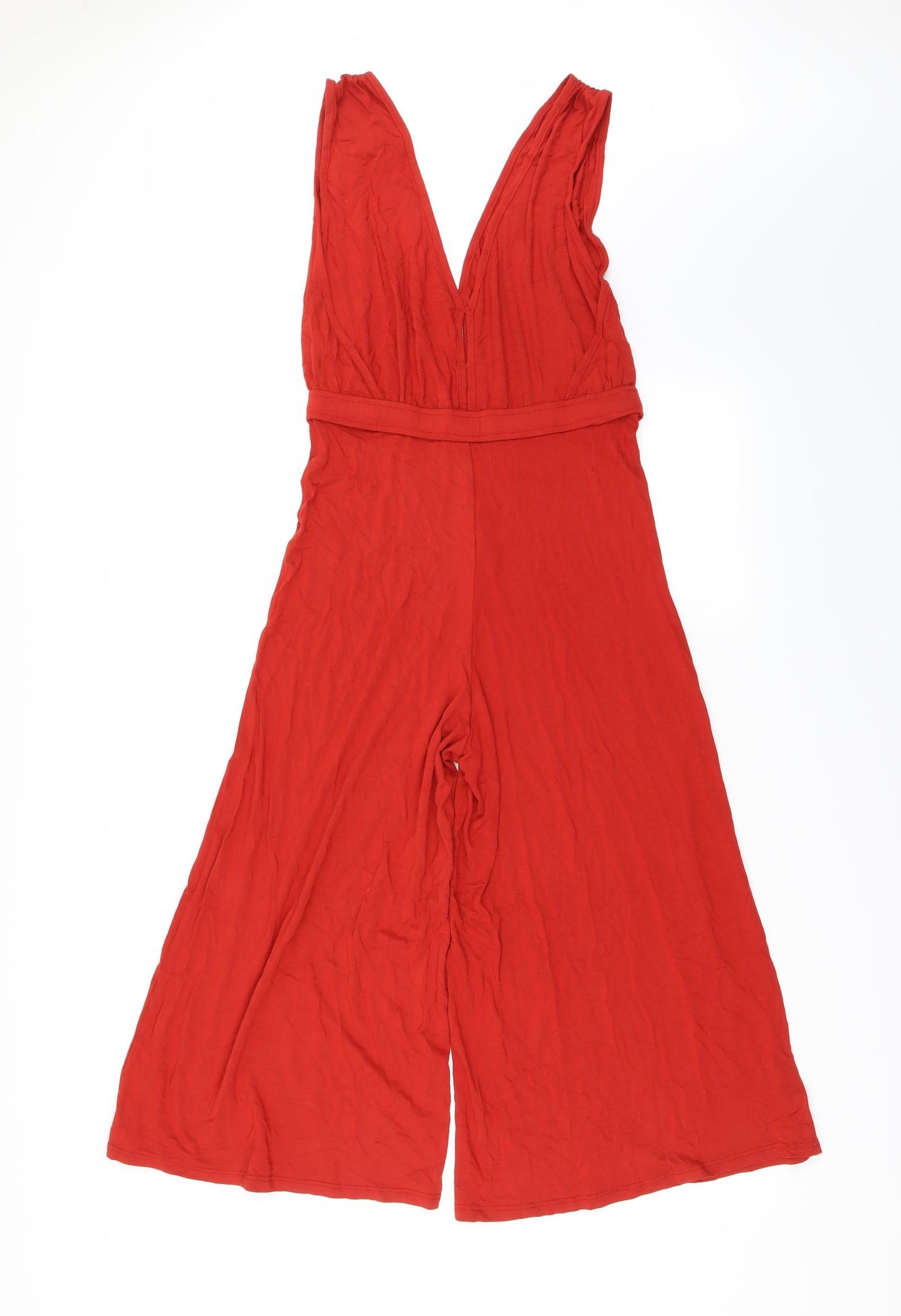 Miss Selfridge Womens Orange   Jumpsuit One-Piece Size 8
