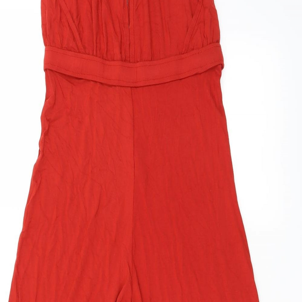 Miss Selfridge Womens Orange   Jumpsuit One-Piece Size 8