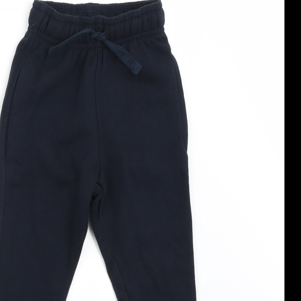 Marks and Spencer Boys Blue   Jogger Trousers Size 2-3 Years