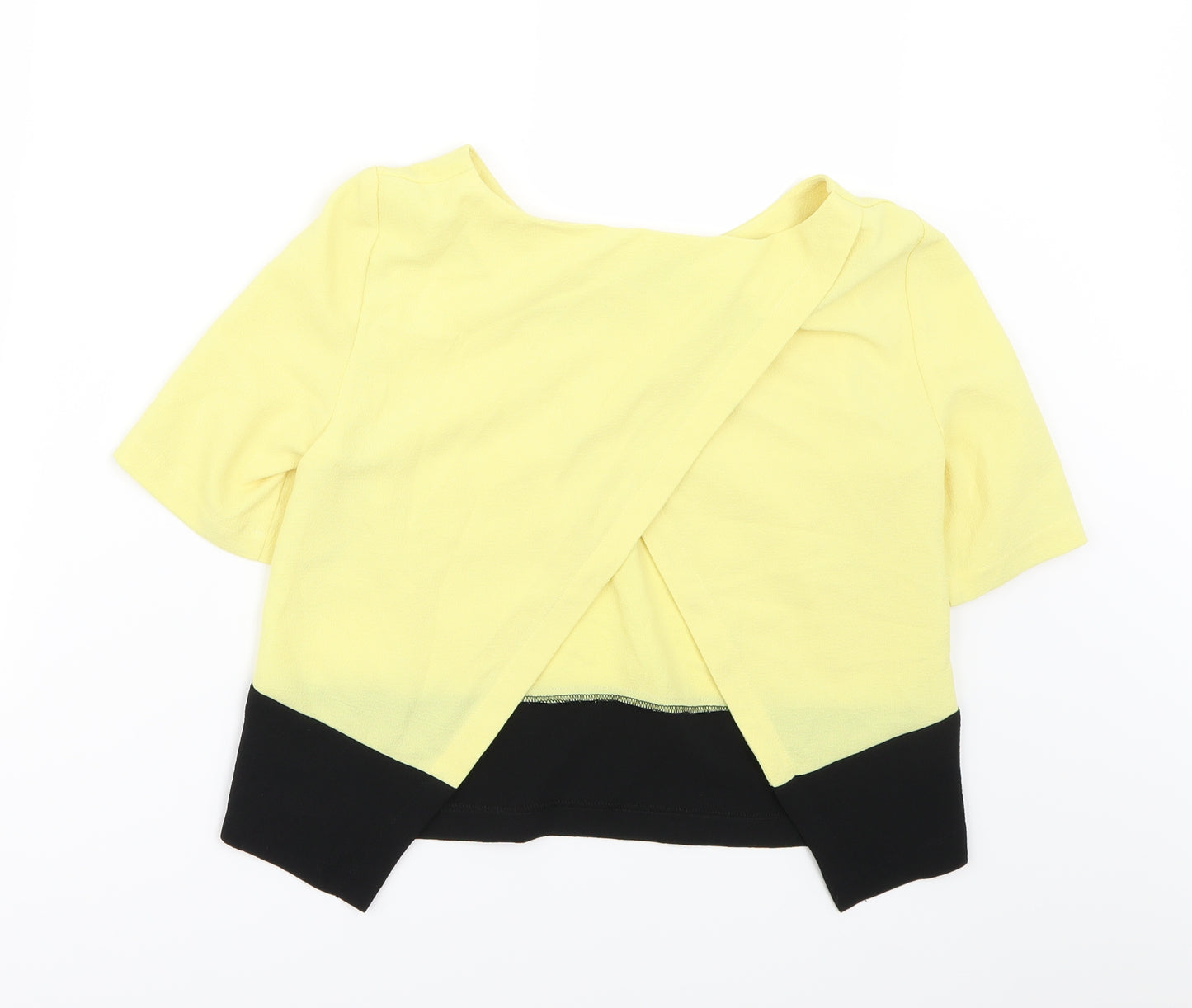 Miss Selfridge Womens Yellow   Basic T-Shirt Size 8