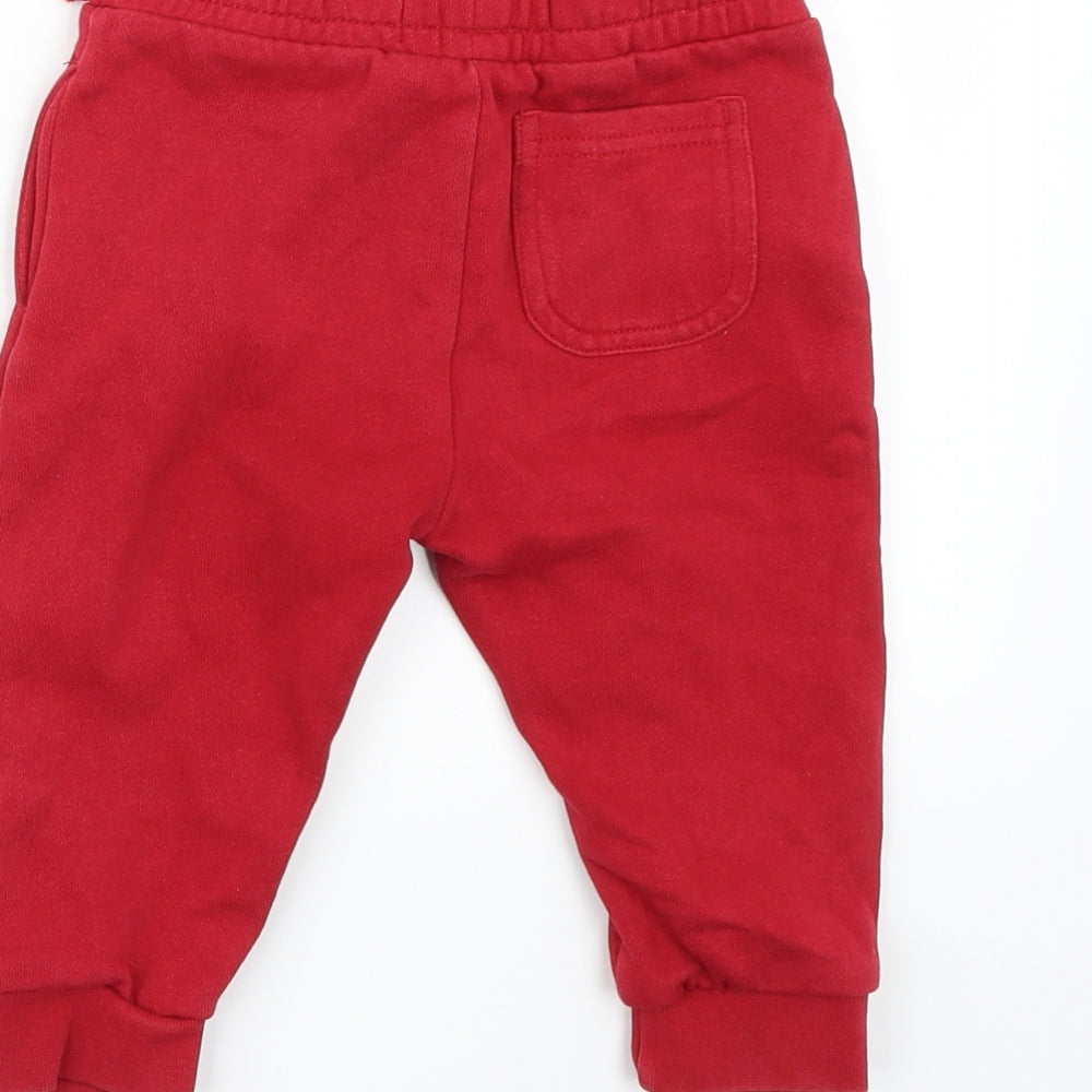Lyle & Scott Boys Red   Jogger Trousers Size 12 Months