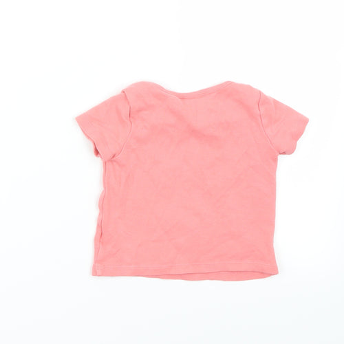 Disney Baby Girls Pink   Basic T-Shirt Size 6-9 Months