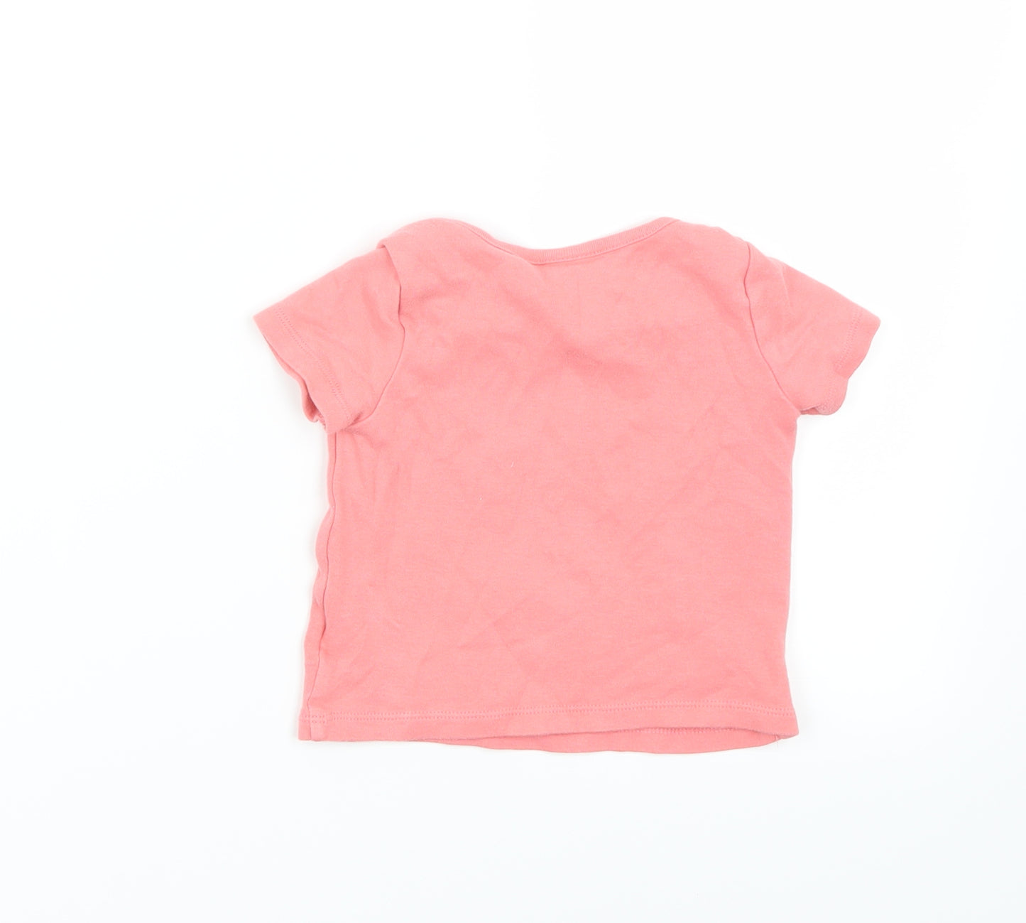 Disney Baby Girls Pink   Basic T-Shirt Size 6-9 Months