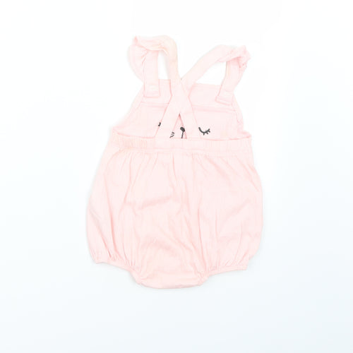 Fred & Flo Girls Pink   Romper One-Piece Size 6-9 Months