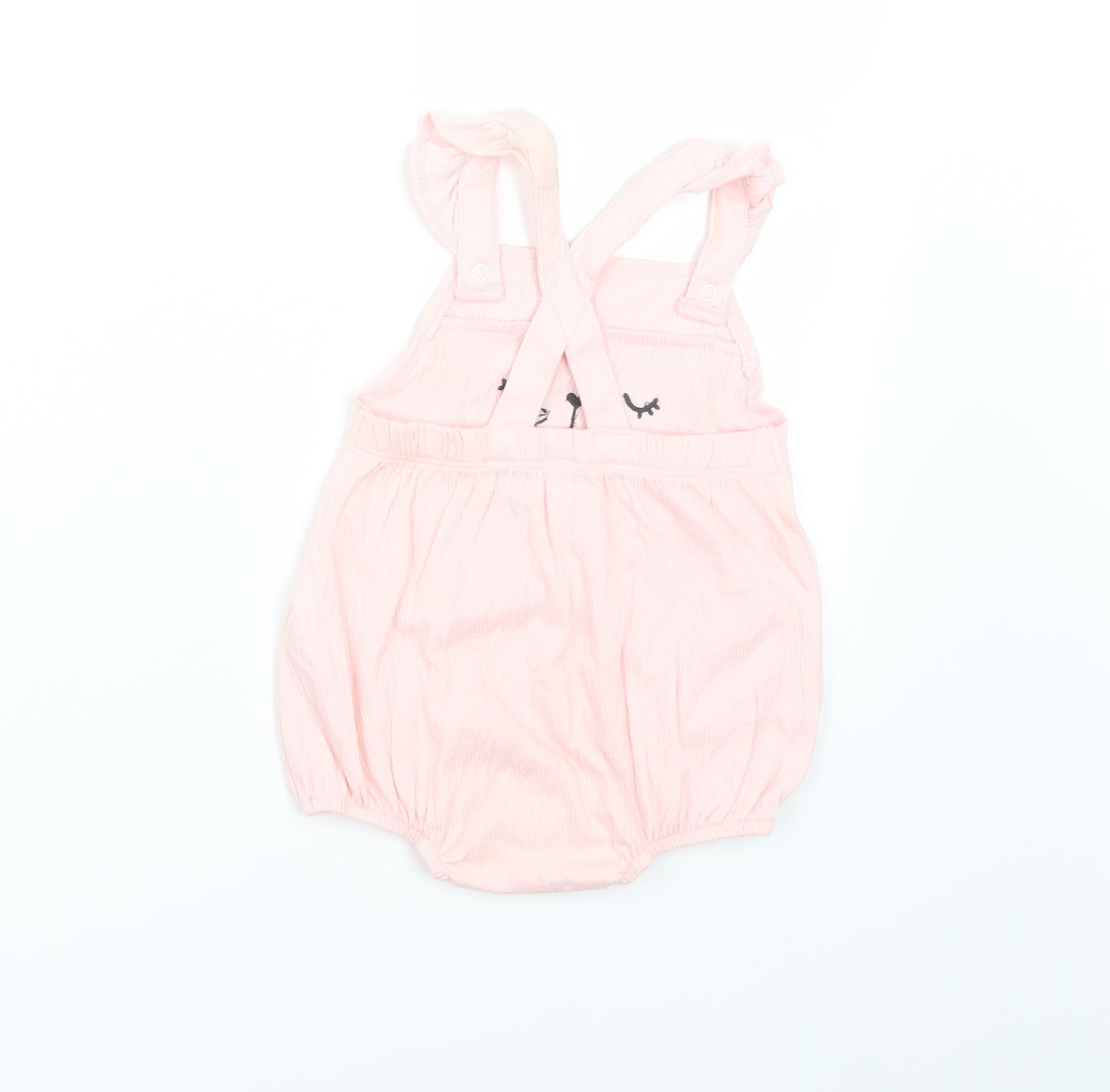 Fred & Flo Girls Pink   Romper One-Piece Size 6-9 Months