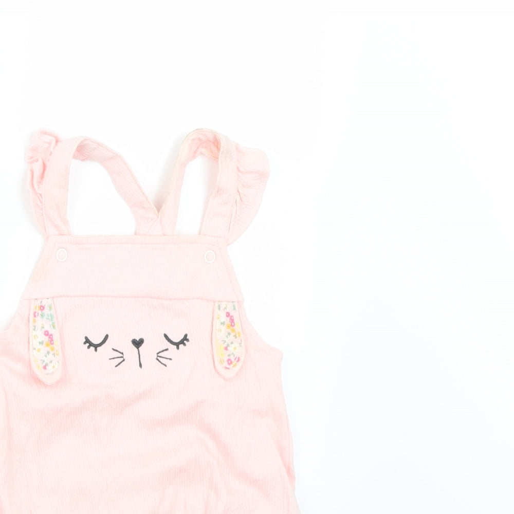Fred & Flo Girls Pink   Romper One-Piece Size 6-9 Months