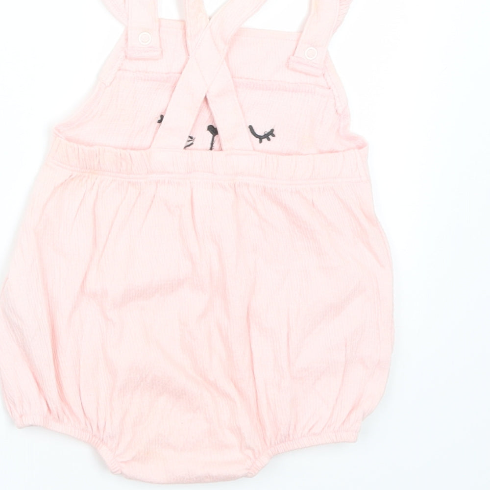Fred & Flo Girls Pink   Romper One-Piece Size 6-9 Months