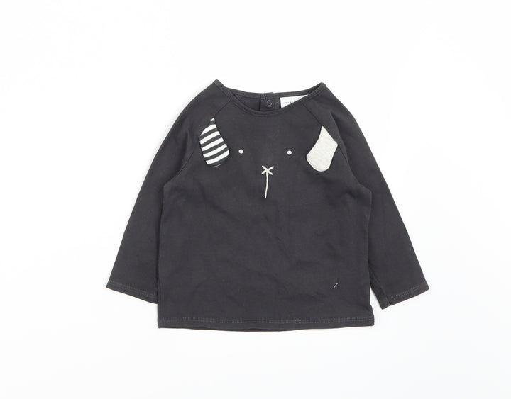 NEXT Boys Grey   Basic T-Shirt Size 6-9 Months