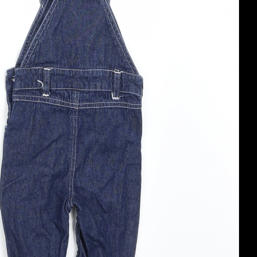 Hullabaloo Girls Blue   Dungaree Outfit/Set Size 6-9 Months