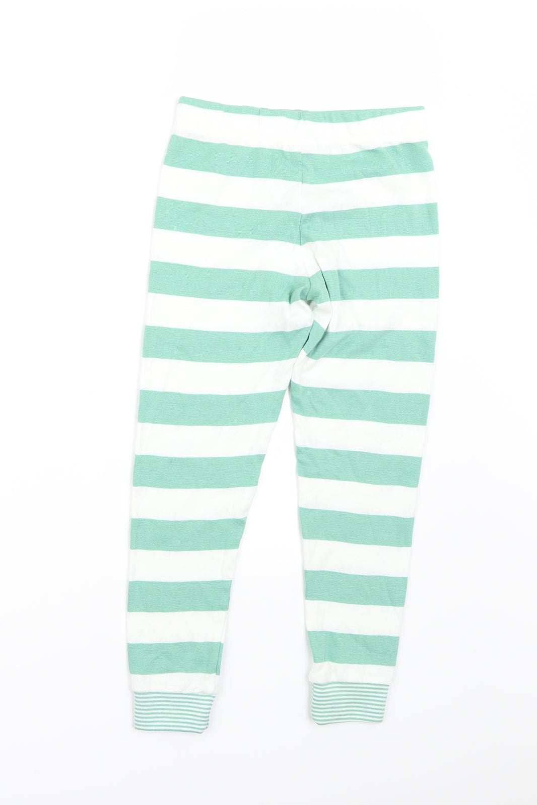 Marks and Spencer Boys Green Striped   Pyjama Pants Size 5-6 Years