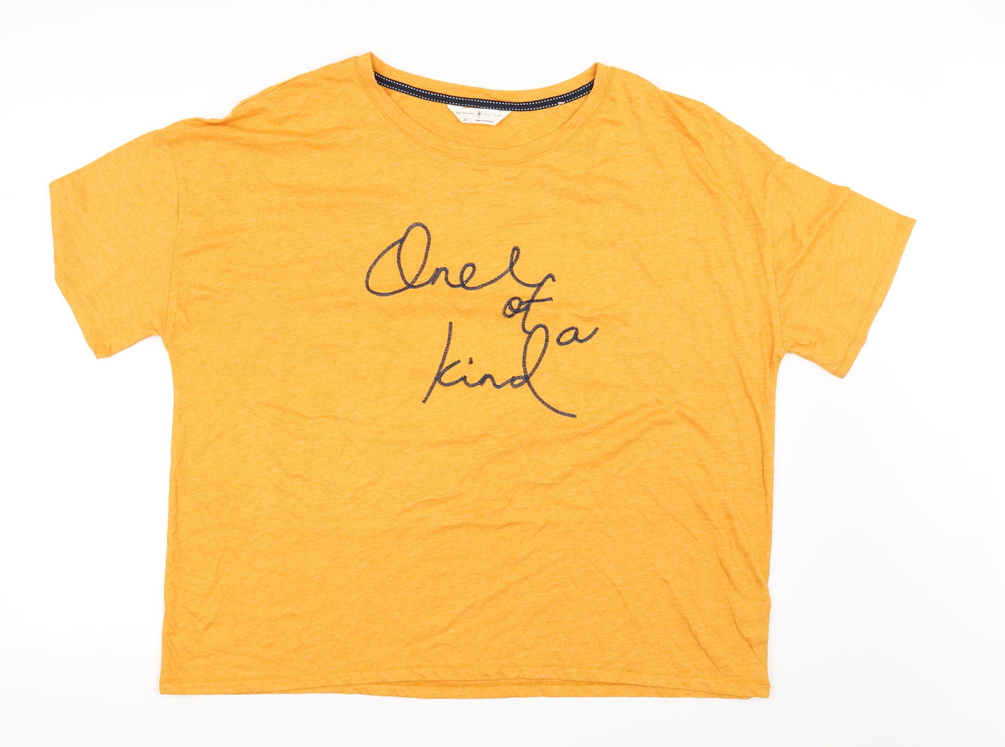 Day Dream  Womens Yellow   Basic T-Shirt Size 22