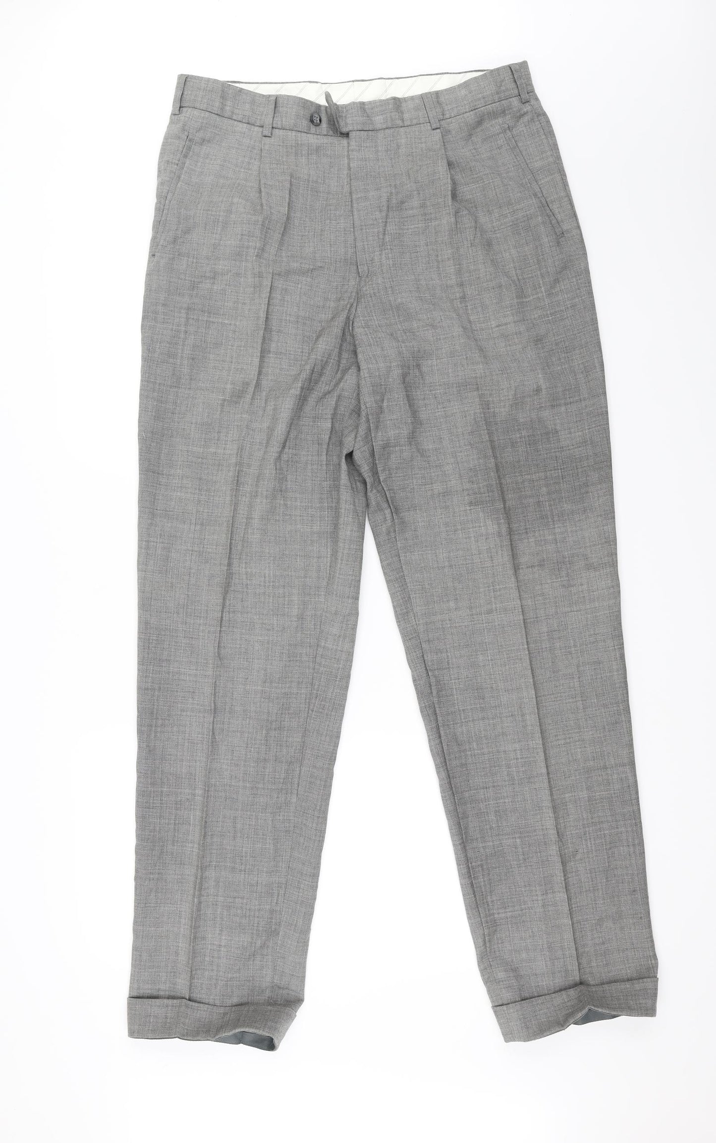 Angelo Litrico Mens Grey   Trousers  Size 36 in L31 in