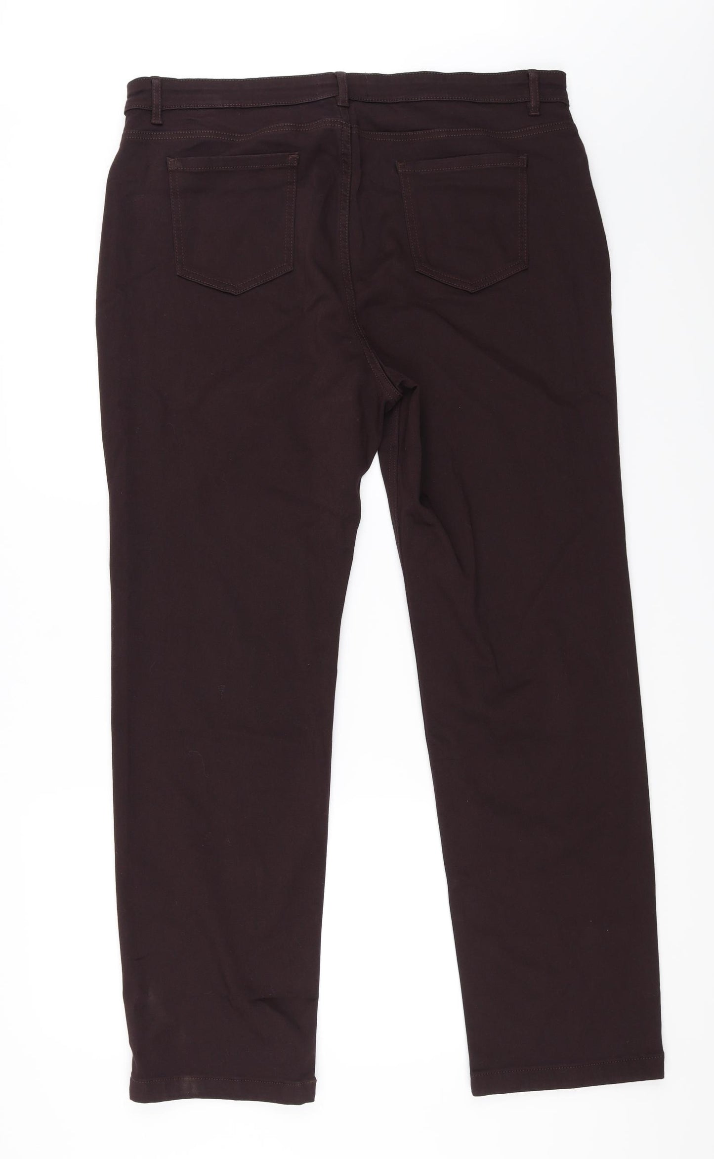Marks and Spencer Womens Brown   Straight Jeans Size 20 L29 in