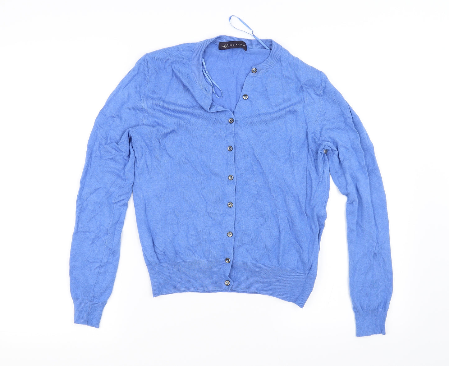 Marks and Spencer Womens Blue   Cardigan Jumper Size 10