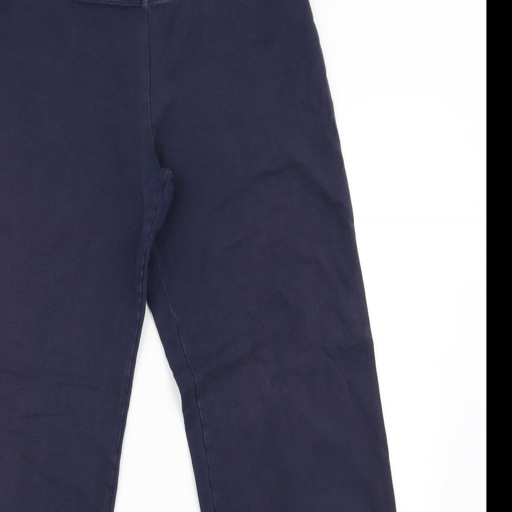 Marks and Spencer Womens Blue   Jogger Trousers Size 10 L26 in