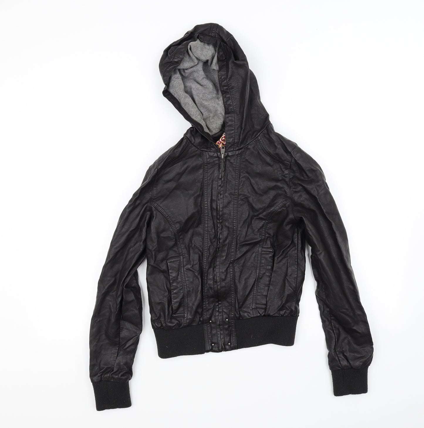 New Look Girls Black   Jacket Coat Size 12-13 Years