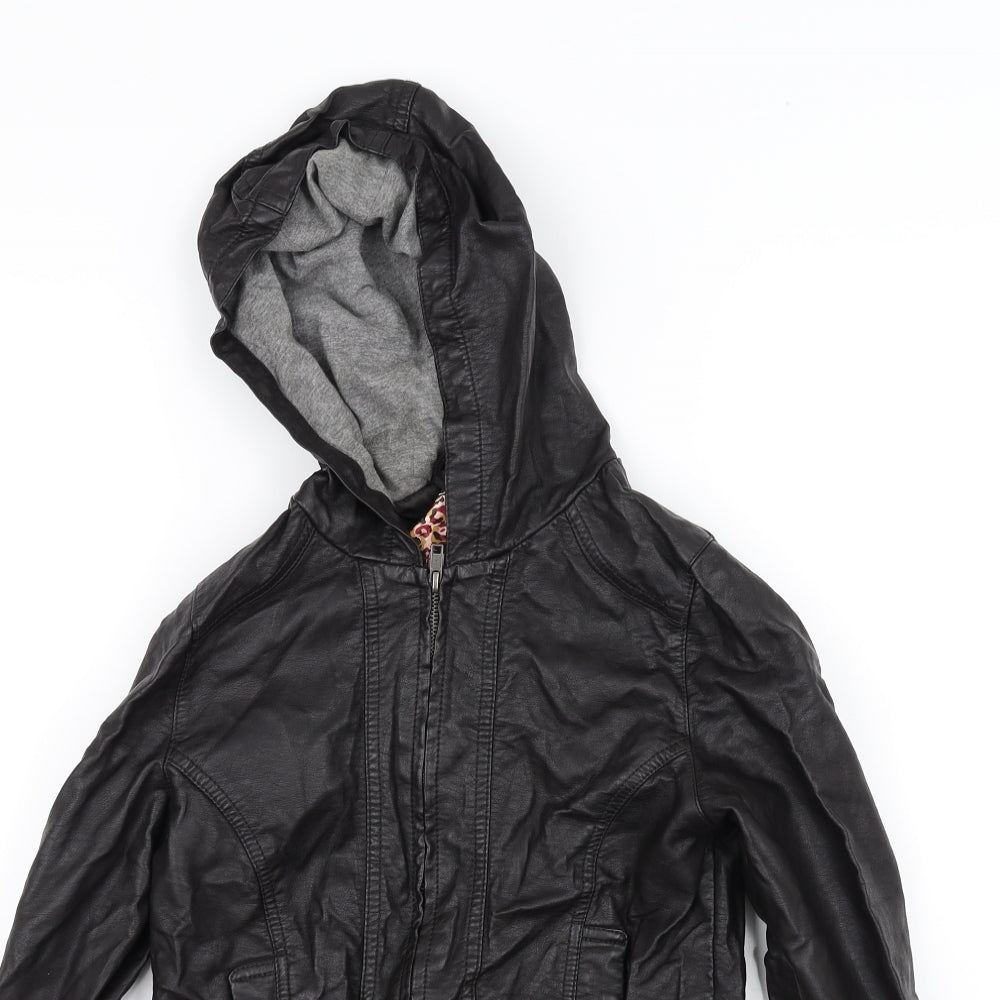 New Look Girls Black   Jacket Coat Size 12-13 Years