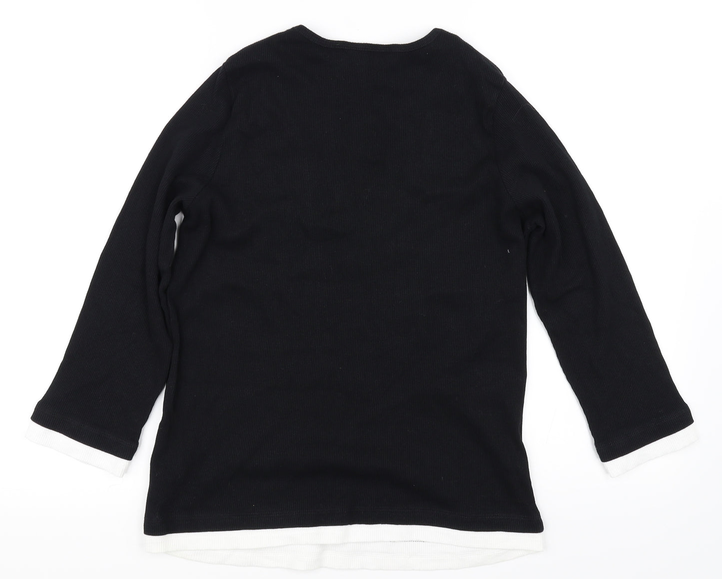 BHS Womens Black   Basic T-Shirt Size 18