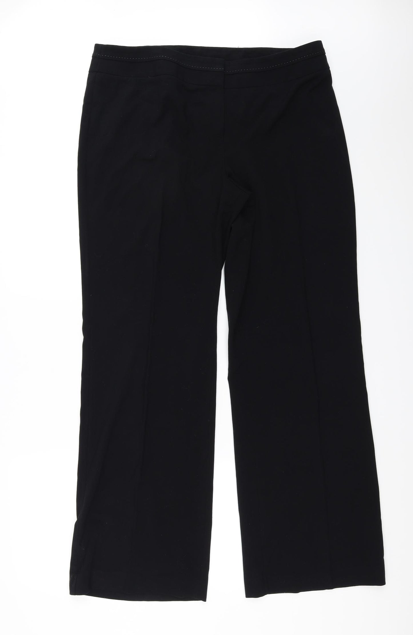 Marks and Spencer Womens Black   Trousers  Size 18 L31 in