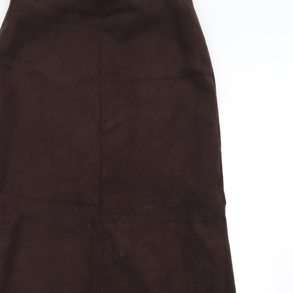 Marks and Spencer Womens Brown   A-Line Skirt Size 14