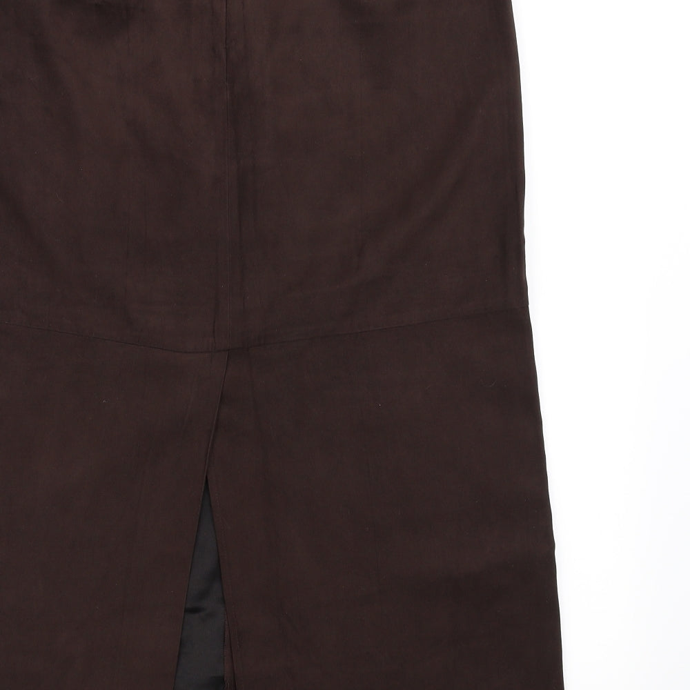 Marks and Spencer Womens Brown   A-Line Skirt Size 14
