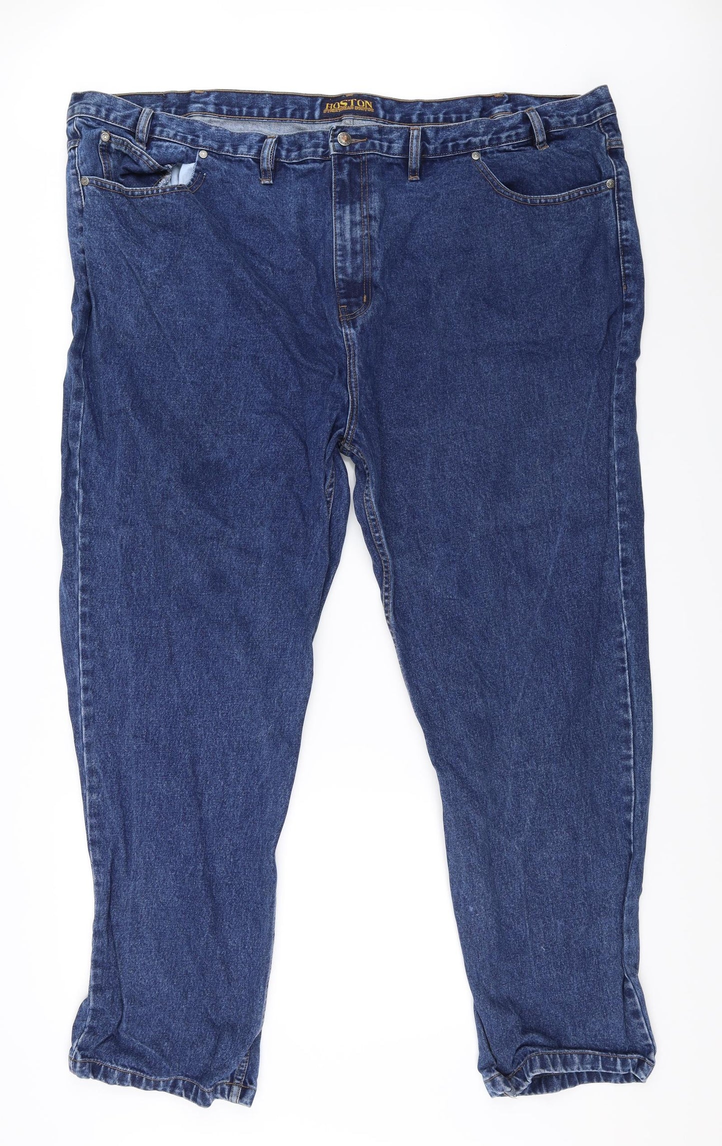 Boston Mens Blue   Straight Jeans Size 51 in L31 in