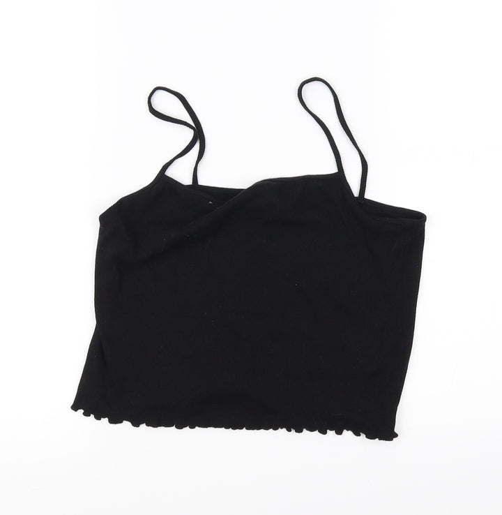 Divided Womens Black Basic T-Shirt Size L