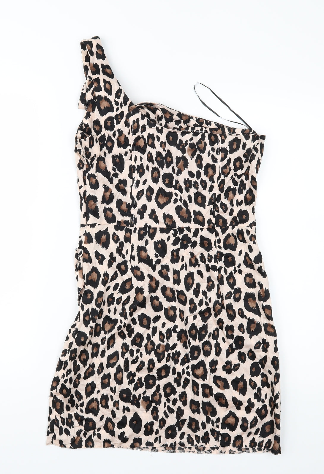 Miss Selfridge Womens Brown Animal Print  Shift  Size 10