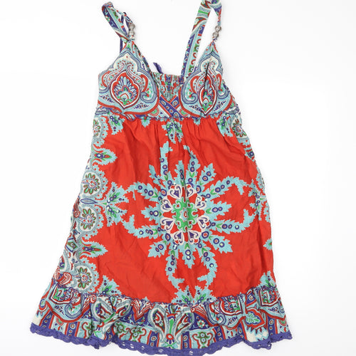 New Look Womens Blue Paisley  Fit & Flare  Size 12