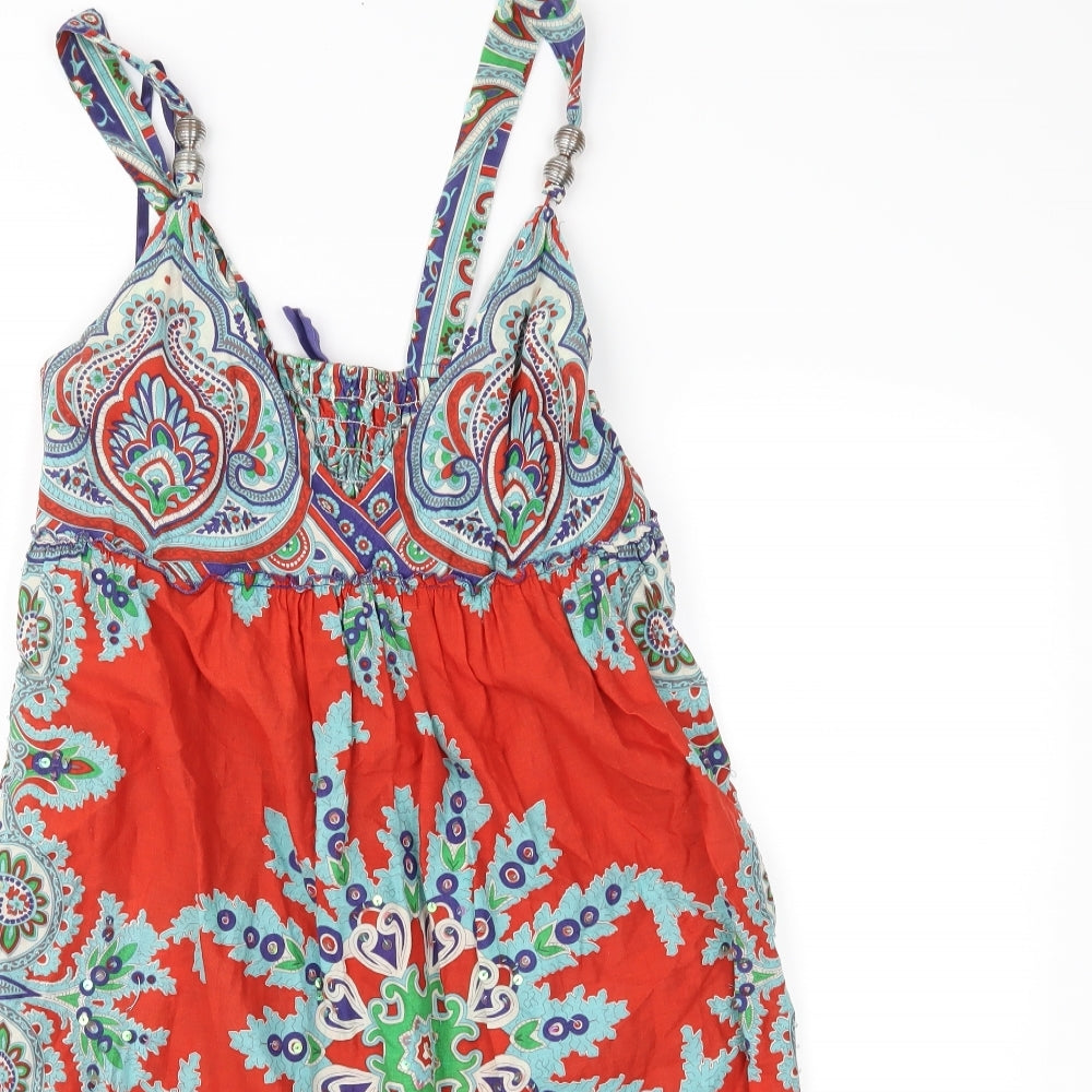 New Look Womens Blue Paisley  Fit & Flare  Size 12
