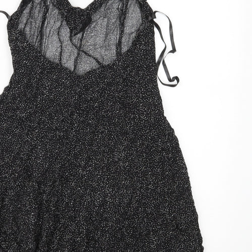 Atmosphere Womens Black Polka Dot  Basic Blouse Size 10