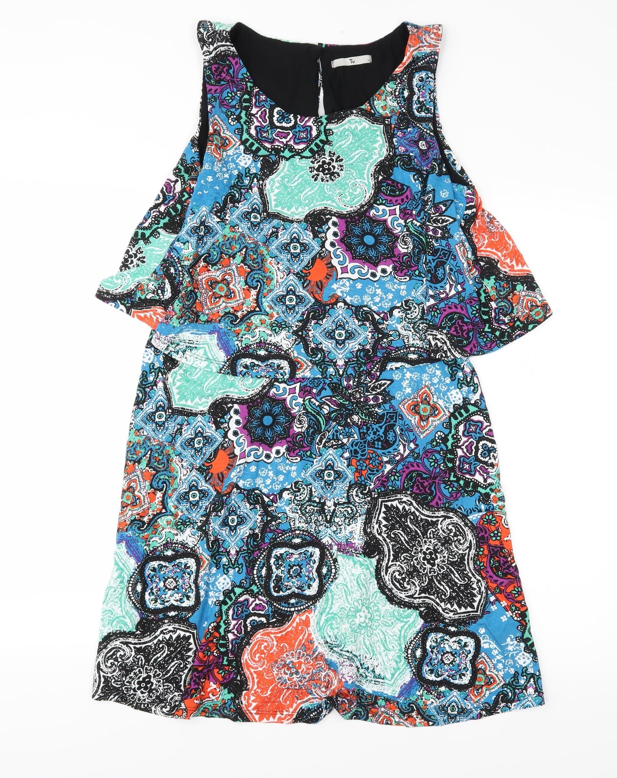 TU Womens Multicoloured Geometric  Shift  Size 12