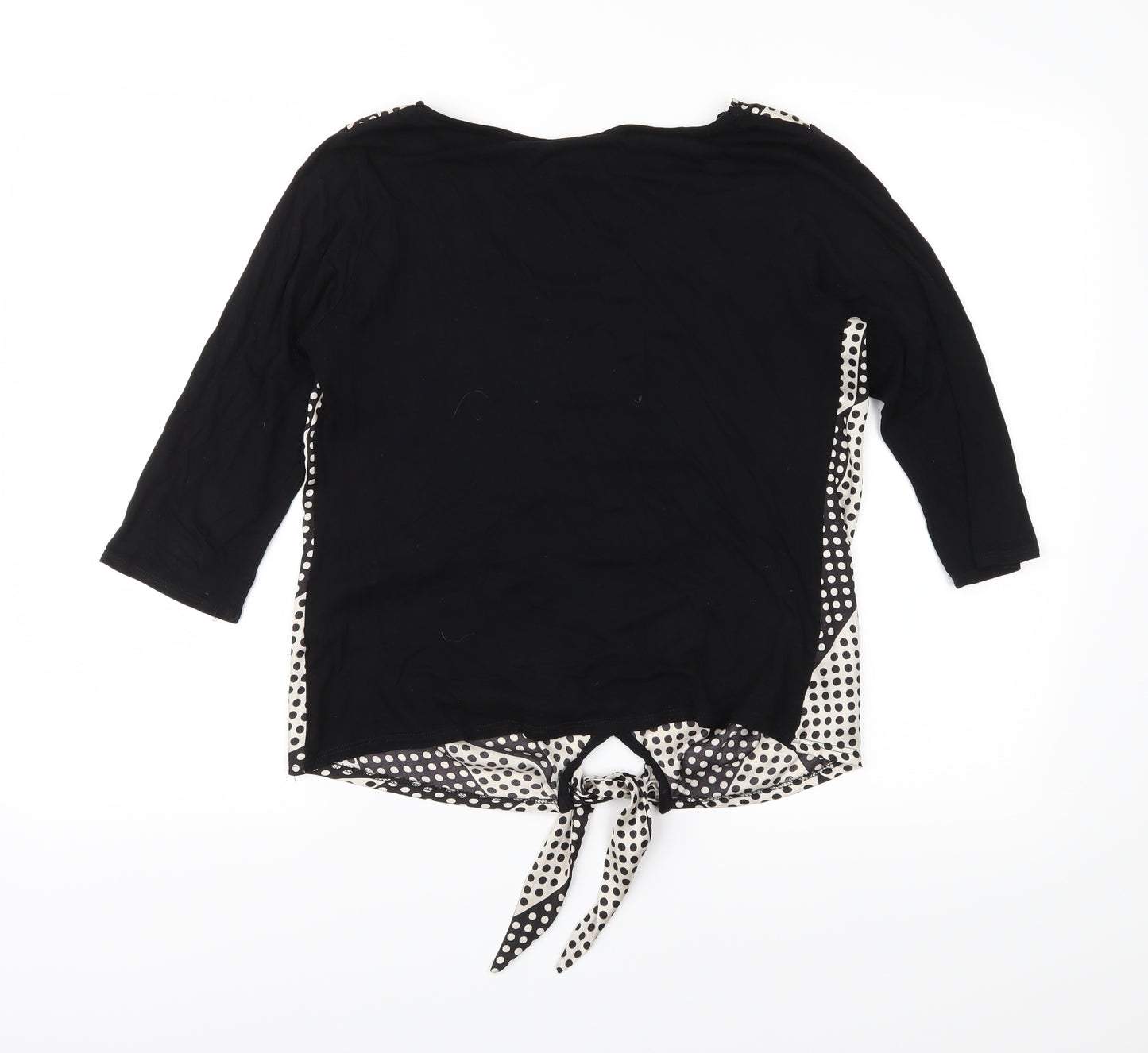 Wallis Womens Black Geometric  Basic Blouse Size S