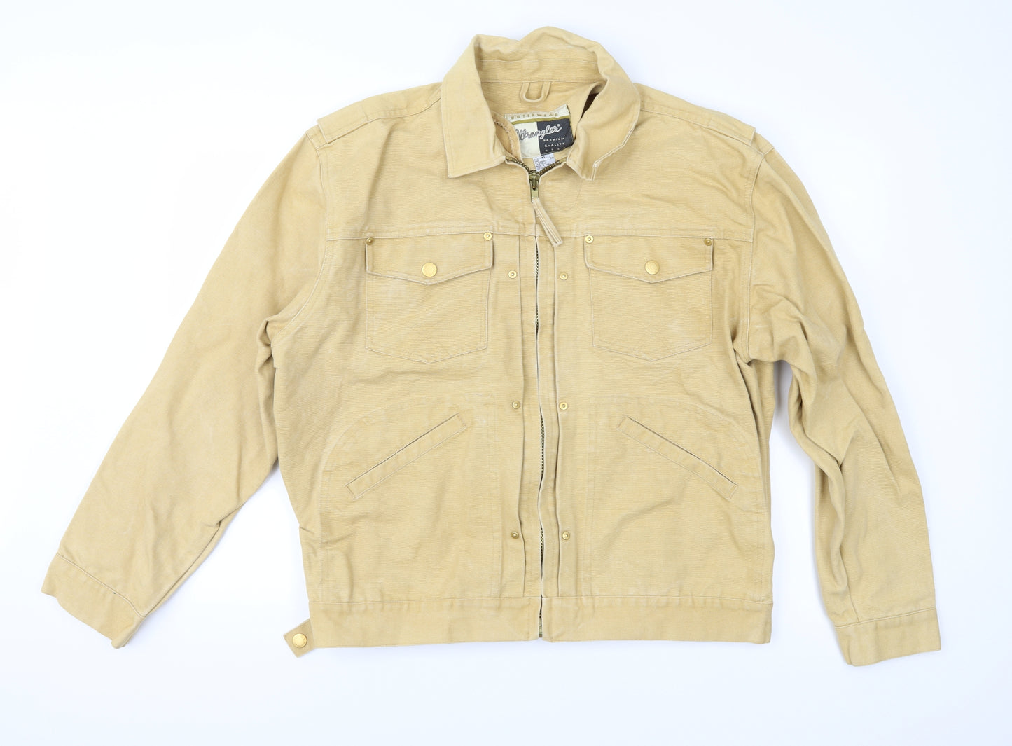 Wrangler Mens Brown  Canvas Jacket  Size XL